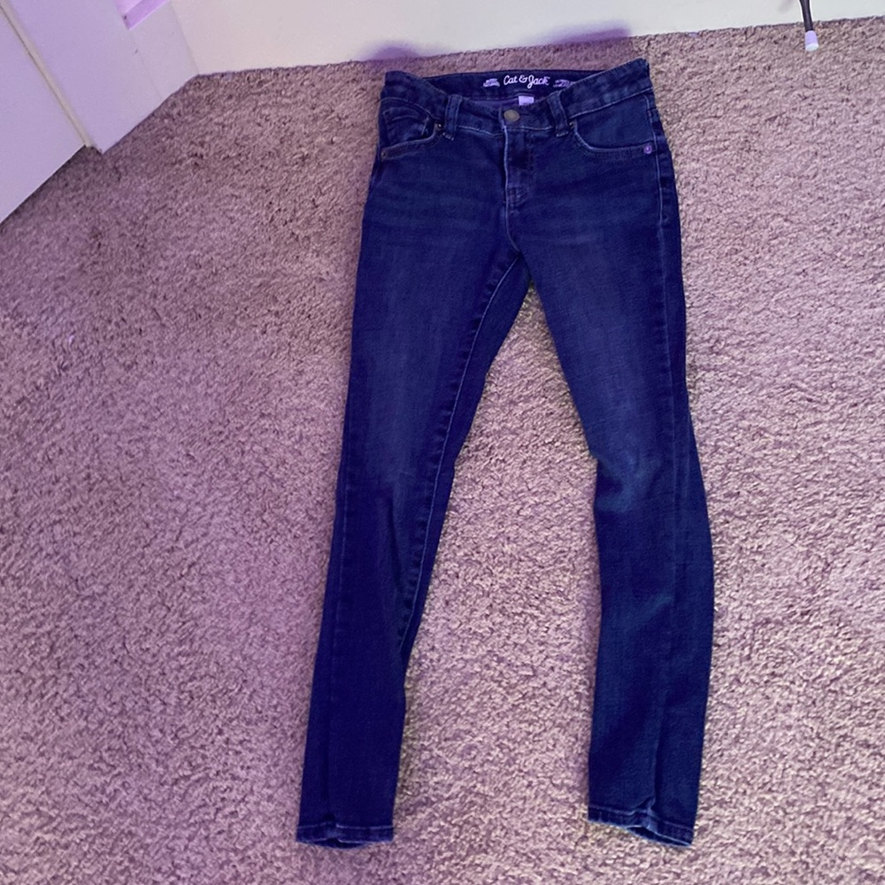 Dark blue jeans